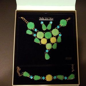 Bella Del Mar stone necklace, earrings, bracelet